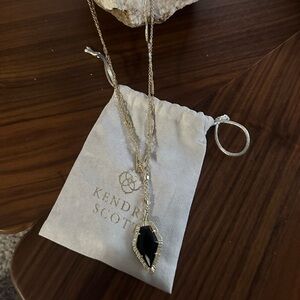 Kendra long double strand necklace